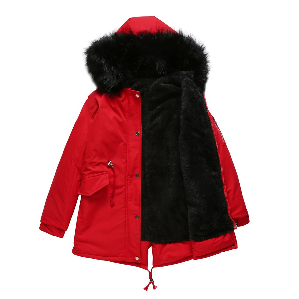 Marina – Warm Velvet-Trimmed Parka
