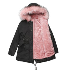 Marina – Warm Velvet-Trimmed Parka