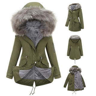 Marina – Warm Velvet-Trimmed Parka