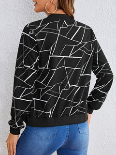Nancy – Artistic Pattern Zip-Up Jacket