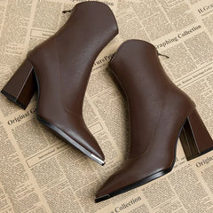 Teresa – Chrome Tip Chelsea Boots