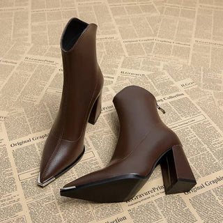 Teresa – Chrome Tip Chelsea Boots