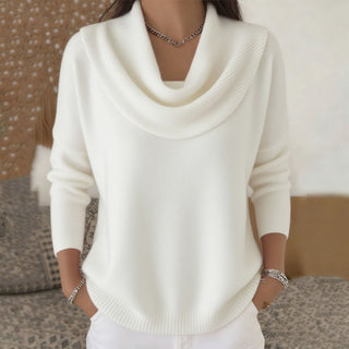 Julia | Pullover mit Drapé-Ausschnitt