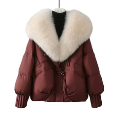 Deirdre – Winter Short Fur Collar Jacket