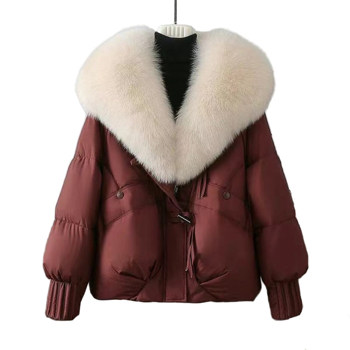 Deirdre – Winter Short Fur Collar Jacket