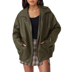 Angela – Stylish Oversized Motorcycle Jacket