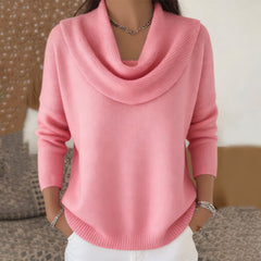 Julia | Pullover mit Drapé-Ausschnitt