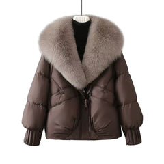 Deirdre – Winter Short Fur Collar Jacket