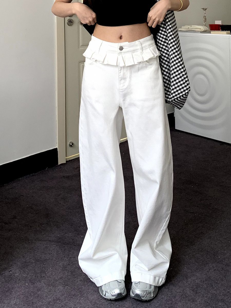 Sylvia – Stylish Rugged Wide-Leg Jeans