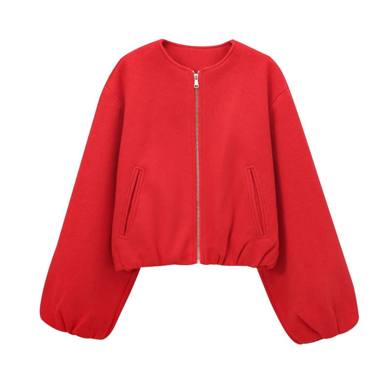 Frankie – Casual Balloon Sleeve Jacket