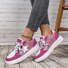 Betty – Trendy Breathable Lace-Up Running Sneakers