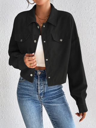 Jill – Vintage Collared Button-Up Jacket