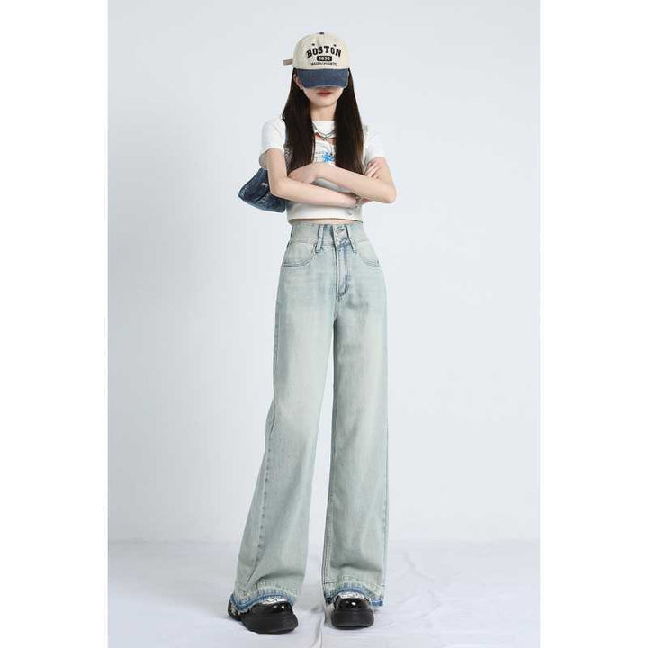 Stephanie – Summer Loose Fit Hem Jeans