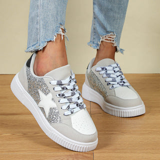 Betty – Trendy Breathable Lace-Up Running Sneakers