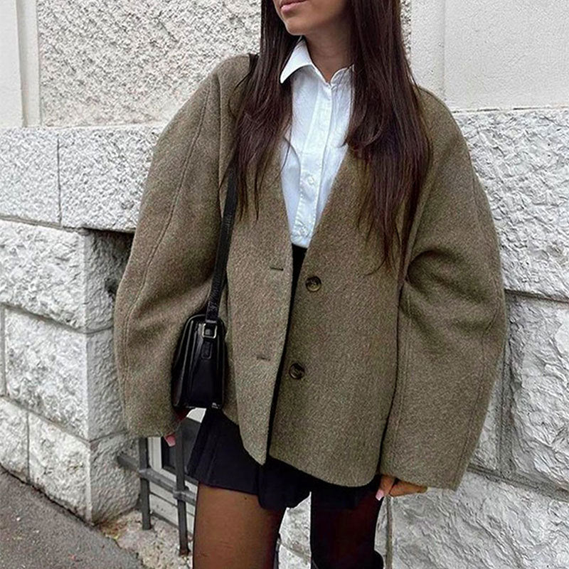 Lucinda – Classy Long Sleeve Button Down Jacket