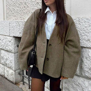 Lucinda – Classy Long Sleeve Button Down Jacket