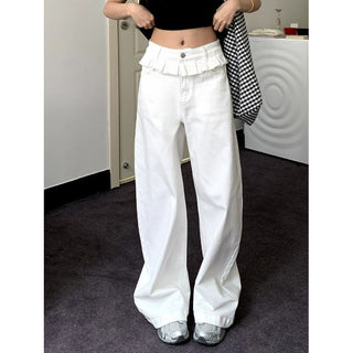 Sylvia – Stylish Rugged Wide-Leg Jeans