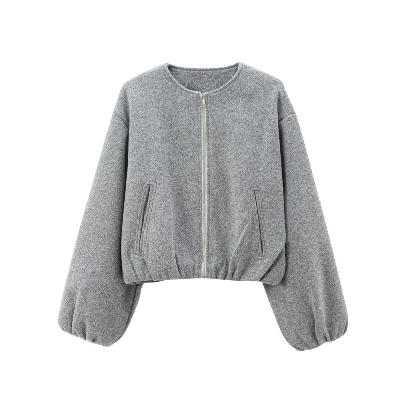 Frankie – Casual Balloon Sleeve Jacket