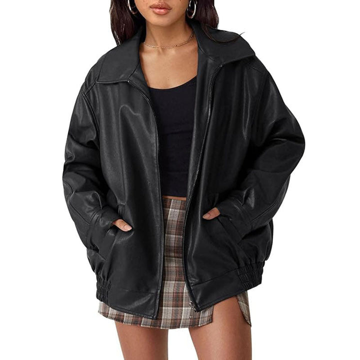 Angela – Stylish Oversized Motorcycle Jacket