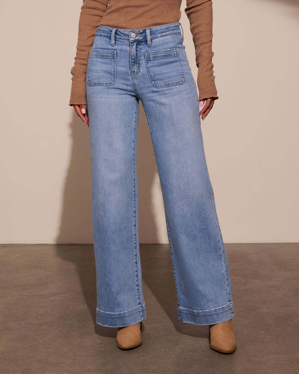Estelle – Classic Retro Slim Fit High-Waist Jeans