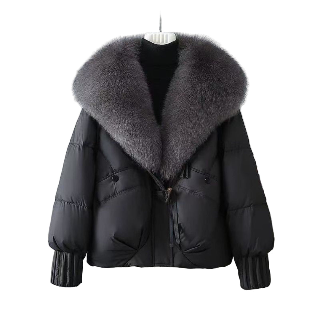 Deirdre – Winter Short Fur Collar Jacket