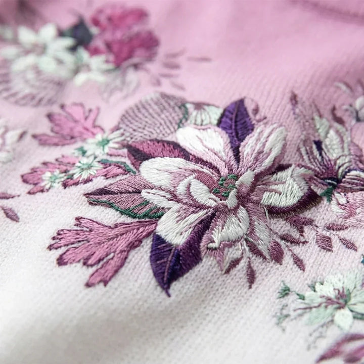 Alba | Pullover mit floralem Muster und Rollkragen