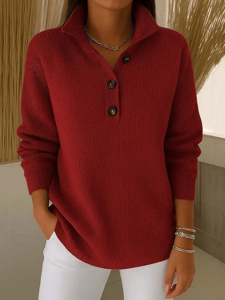 Amparo | Polo aus Jersey mit V-Ausschnitt