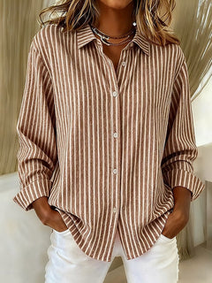 Jimena | Gestreifte Bluse mit Knöpfen