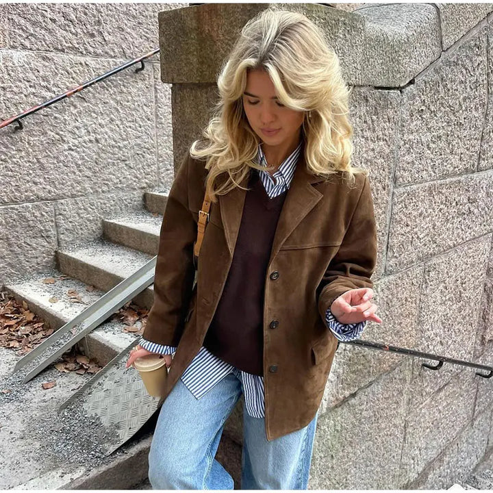 Helena | Giacca Elegante in Velluto