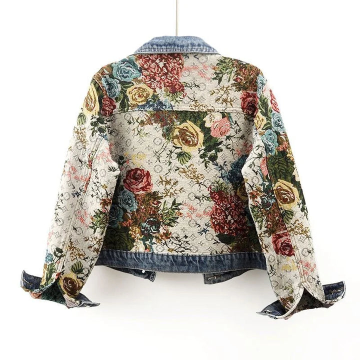 Rosemary – Floral Patchwork Short Jacket