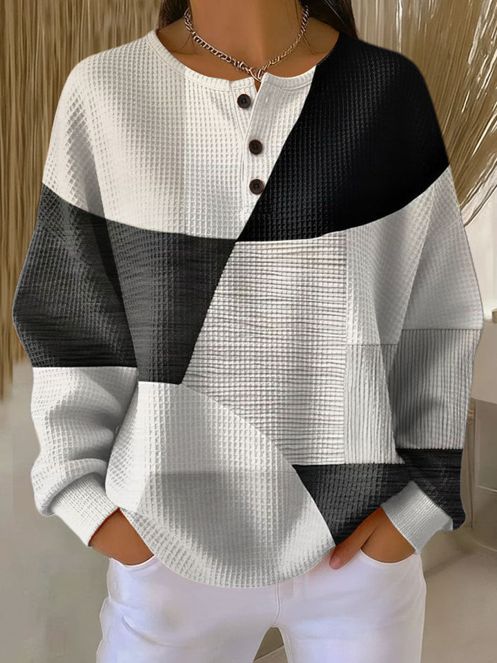 Consuelo | Doppelter Waffelpullover