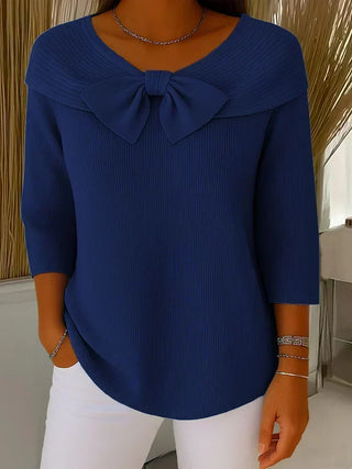 Trinidad | Pullover mit Knoten und Rundhals
