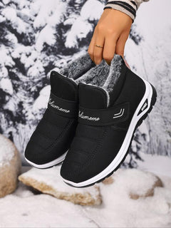 Deirdre – Warm Fleece Lined Anti-Slip Slip-On Snow Boots