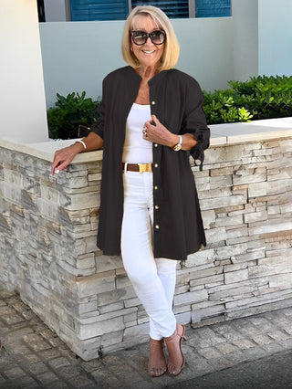 Betty – Classy Long Shirt Jacket