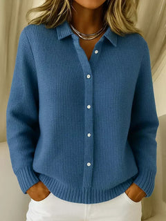Carmela | Strukturierte Strickjacke mit Knöpfen