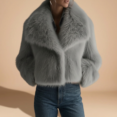 Bruna | Cappotto Oversized in Pelle Sintetica Morbida