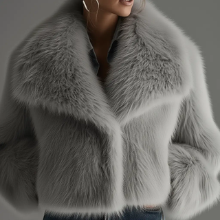 Bruna | Cappotto Oversized in Pelle Sintetica Morbida