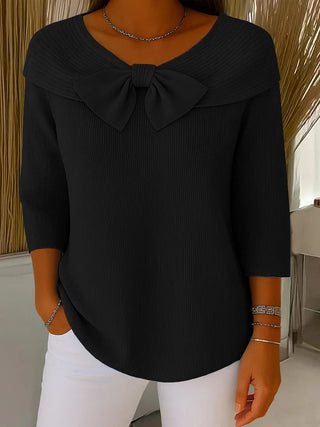 Trinidad | Pullover mit Knoten und Rundhals