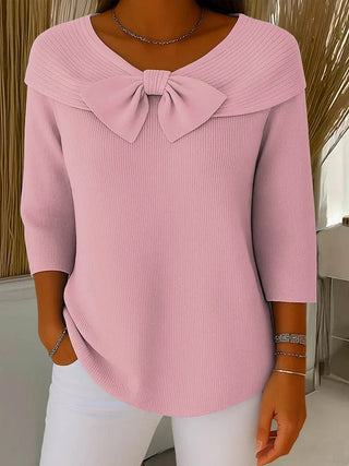 Trinidad | Pullover mit Knoten und Rundhals