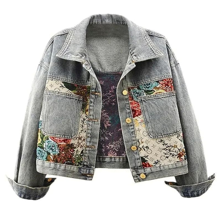 Rosemary – Floral Patchwork Short Jacket