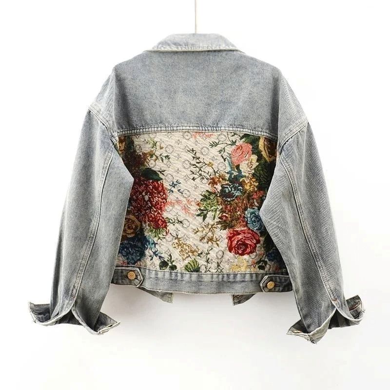 Rosemary – Floral Patchwork Short Jacket