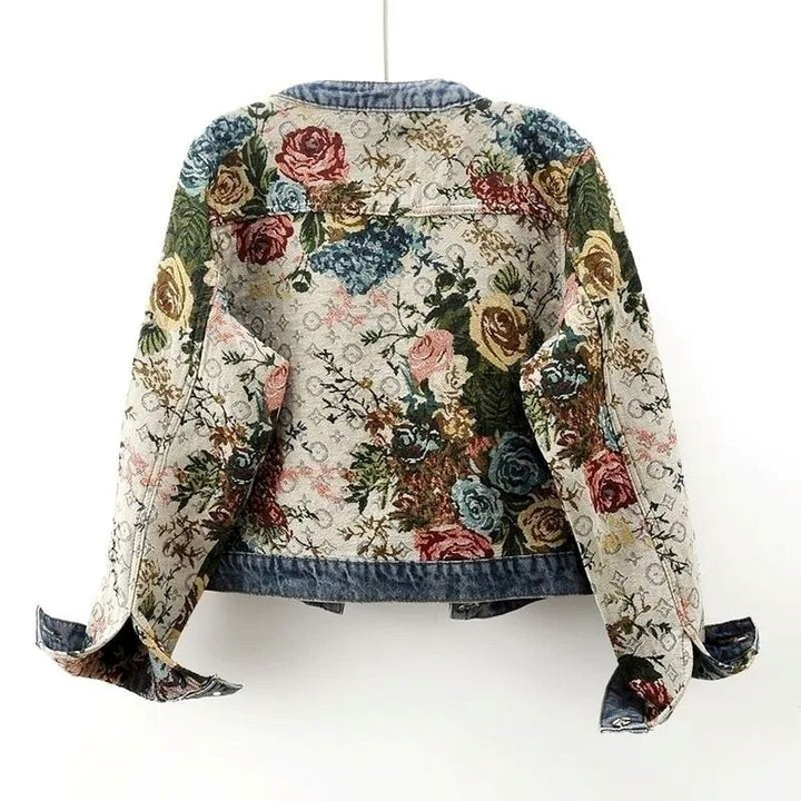 Rosemary – Floral Patchwork Short Jacket