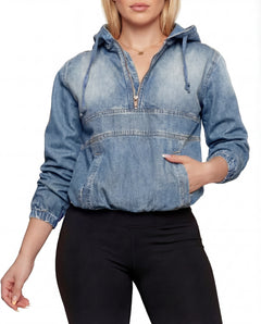 Emma – Casual Half-Zip Hoodie Pullover