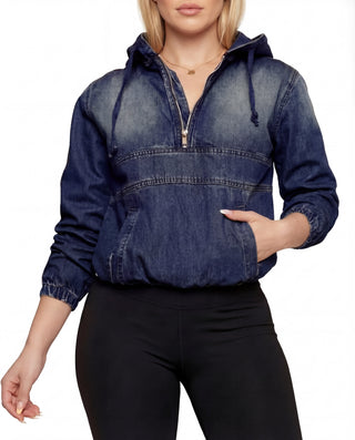 Emma – Casual Half-Zip Hoodie Pullover