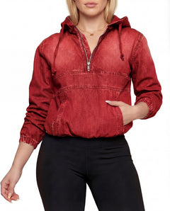 Emma – Casual Half-Zip Hoodie Pullover