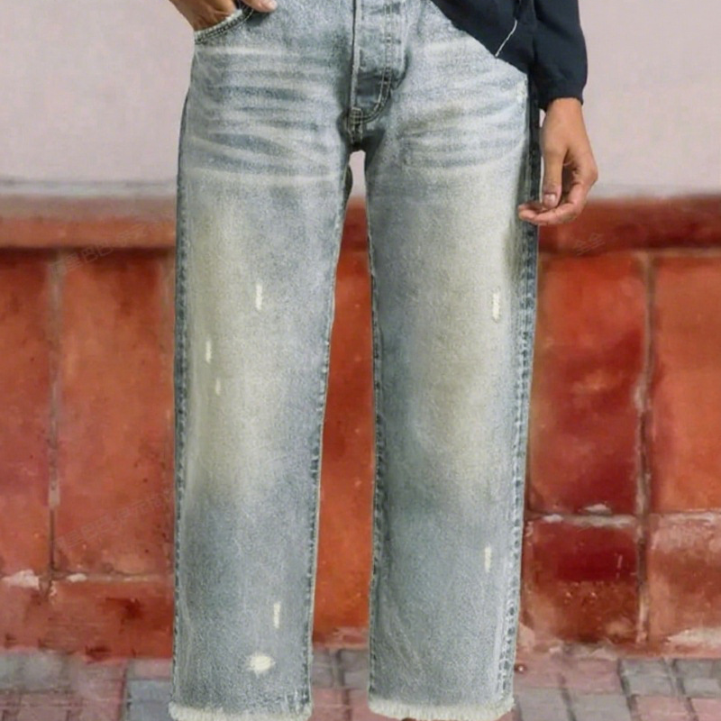 Betty – Retro Cropped Straight Jeans